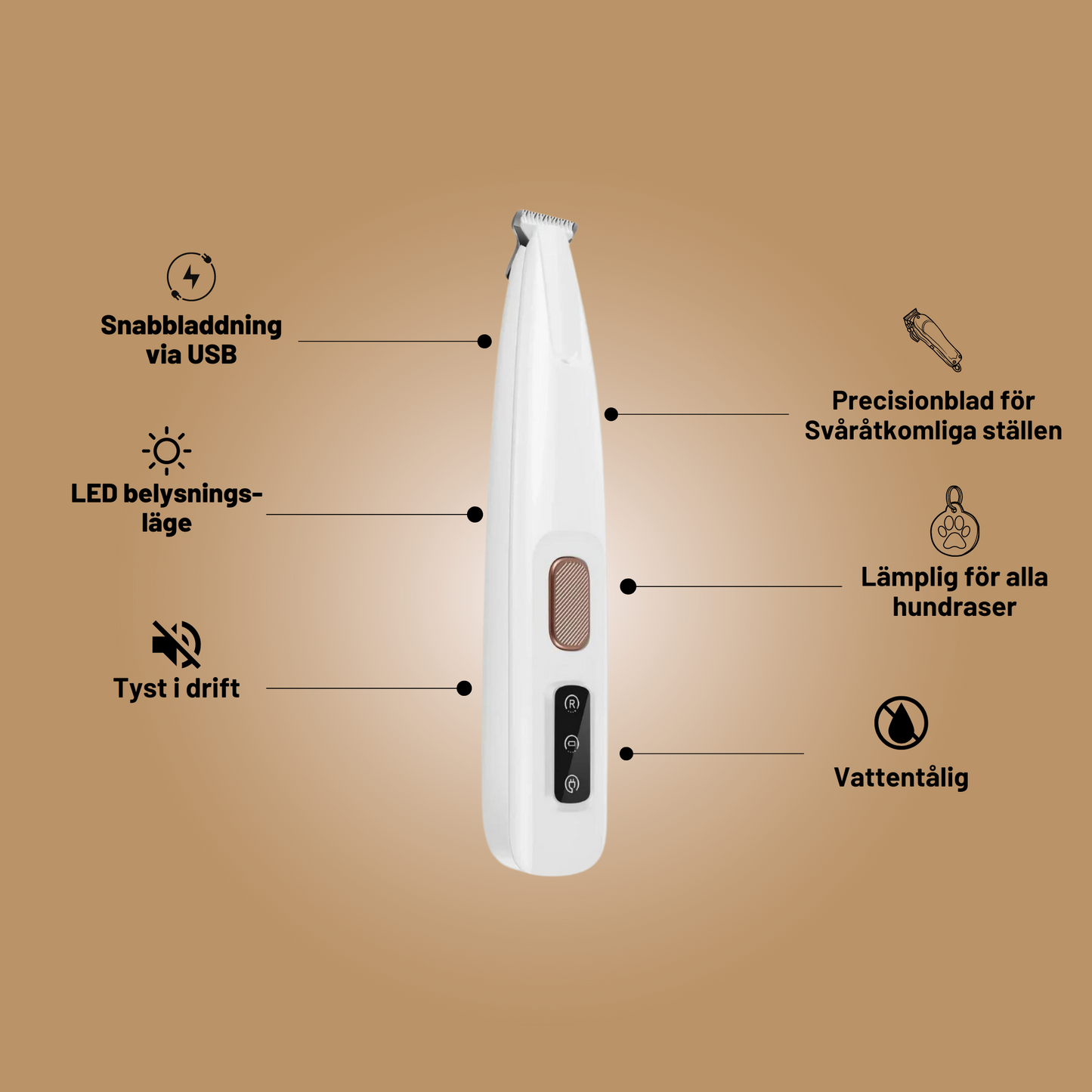 FluffyPaw™ | Trimmer voor moeilijk bereikbare plaatsen