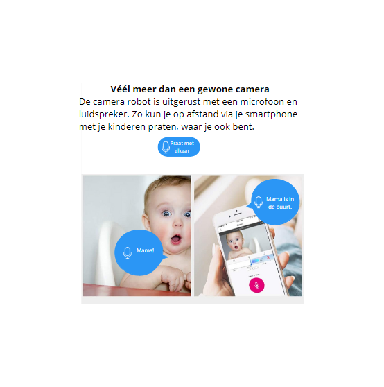 Beveiligingscamera iRobot | Babyfoon
